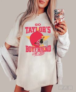Go Taylor's Boyfriend Shirt, Vintage Travis Kelce T-Shirt, America Football Sweatshirt, Football Fan Gifts