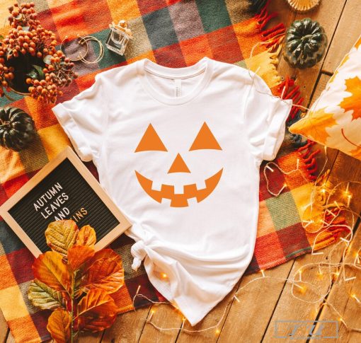 Jack O Lantern Pumpkin Face Shirt, Halloween Shirt, Scary Pumpkin Shirt