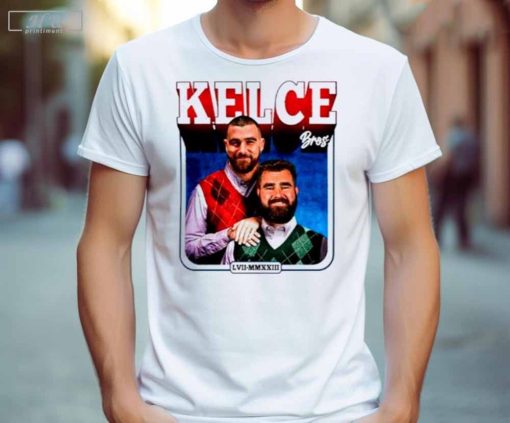 Jason Kelce And Travis Kelce Bros Football Kelce Brothers T-Shirt