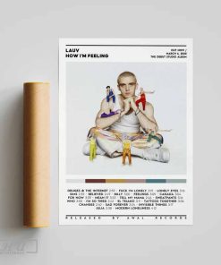 Lauv - How I'm Feeling Album Poster, Album Tracklist Poster, Room Decor, Music Decor, Music Gifts