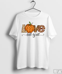 Love Fall Y'All Shirt, Hello Pumpkin Shirt, Fall Vibes Tee, Love Thanksgiving Shirt