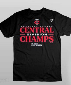 Minnesota Twins Merchandise Men_s Minnesota Twins Fanatics Branded Navy 2023 AL Central Division Champions Locker Room Shirt