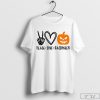 Peace Love Halloween Shirt, Funny Halloween Shirt, Pumpkin Tee