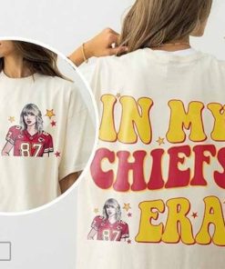 Retro In My Chiefs Era Shirt, Vintage Travis Kelce T-shirt America Football Sweatshirt Football Fan Gifts Hoodie Travis Kelce The Eras Tour Shirt