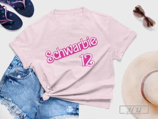 Schwarbie 12 t-shirt Schwarbie Unisex shirt for Women and Men tranding shirt, Custome Pink Design tee