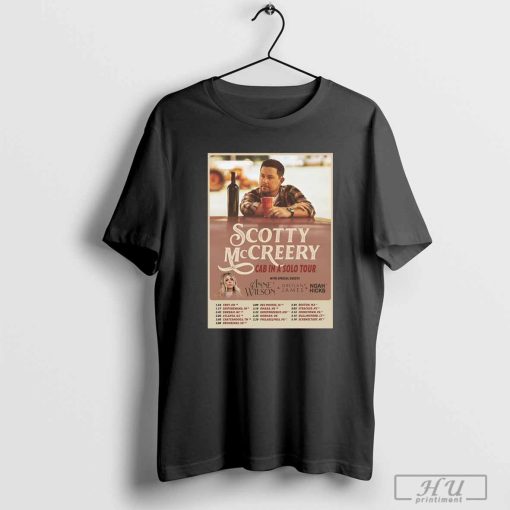 Scotty McCreery Tour 2024 Merch, Cab In A Solo Tour 2024 Shirt, Scotty McCreery North American Tour Tee, Anne Wilson, Greylan James And Noah Hicks T-Shirt