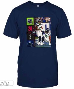 Seattle Seahawks 24 3 New York Giants 2023 Gameday Final Score T-Shirt