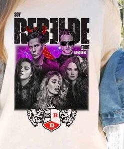 Soy Rebelde Tour 2023 Shirt Rbd Touring T-Shirt, Soy Rebelde Tour 2023 2 Sides Shirt Rbd Touring