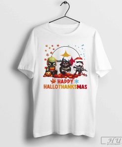 Star Wars chibi Steelers Happy Hallothanksmas T-Shirt