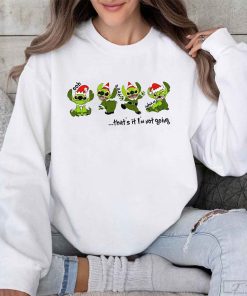 Stitch Grinch Not Going Christmas Santa Claus Shirt, That's It I'm Not Going Shirt, Funny Stitch Christmas Shirt