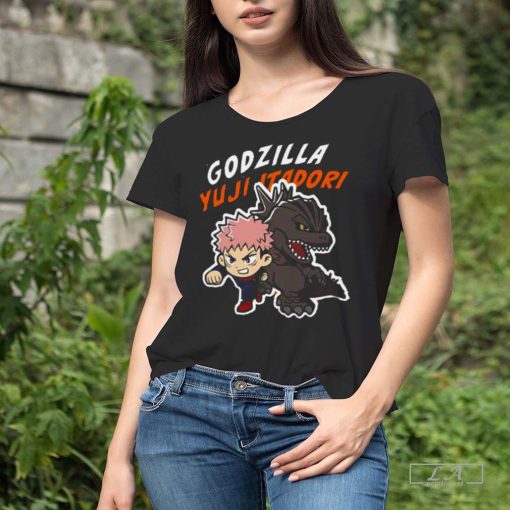 Yuji Itadori x Godzilla x Jujutsu Kaisen Collab Shirt