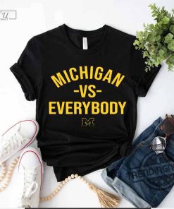 Funny Michigan Vs Everybody T-Shirt. Michigan Football Shirt