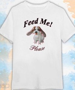 Milan Brielle Wearing Puppy Feed Me Please shirt
