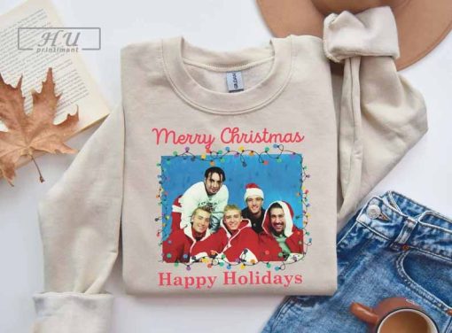 NSYNC Merry Christmas Shirt, Nsync Christmas Shirt, NSYNC, Nsync Christmas Sweater, Merry Christmas Happy Holidays Shirt, Christmas Shirt