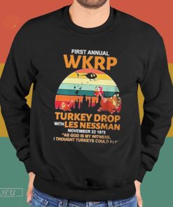Official First Annual WKRP Thanksgiving Day Turkey Drop November 22 1978 Shirt
