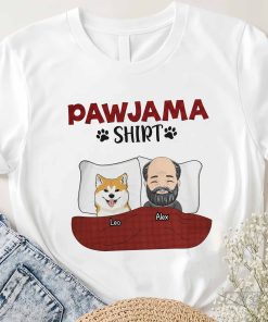 Pawjama Shirt Personalized Dog Sleep Shirt Official Dog Sleep Shirt Funny Dog Shirt for Human Grandpa Gift Shirt Gift for Grandpa