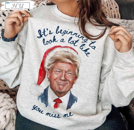 Santa Hat Trump Trendy Shirt, Funny Christmas Sweater Unisex T Shirt