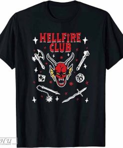 Stranger Things Officially Licensed Hellfire Club Baseball Baseball T-Shirt