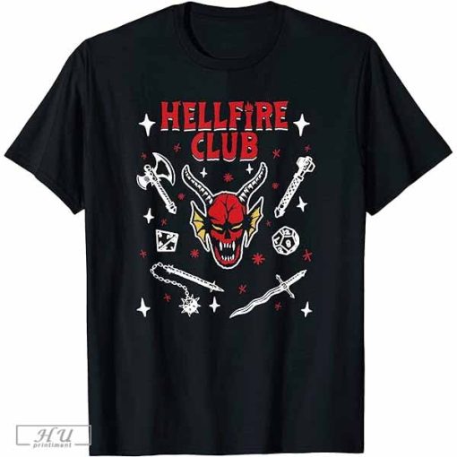 Stranger Things Officially Licensed Hellfire Club Baseball Baseball T-Shirt