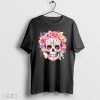 Watercolor Dia De Los Muertos Day Of The Dead Sugar Skull Shirt