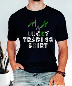 Buy Lucky Trading Shirt, Funny Trending Shirt, Stock Investor Gift, Dad Gift, Stock Broker Gift, Stock Market Shirt