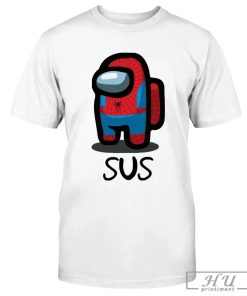 Official Among Us Red Is Sus Spider-Man T-shirt