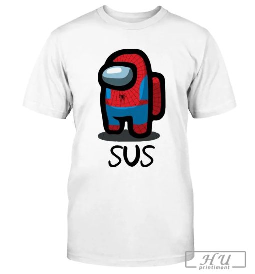 Official Among Us Red Is Sus Spider-Man T-shirt