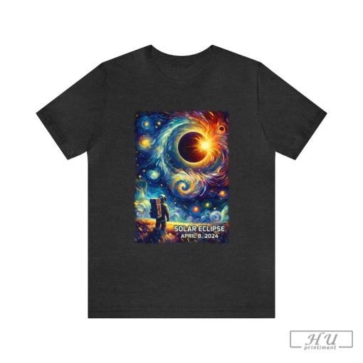 Total Solar Eclipse Shirt, April 8 2024, America Totality, Eclipse Souvenir, Astronomy Gift, Astronaut Moon Painting, Eclipse Viewing Tee