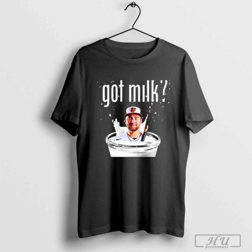 Baltimore Orioles Colton Cowser the milkman got milk shirt
