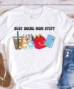 Busy Doing Mom Stuff Shirt, Funny Mom Shirt, Blu Christmas Shirt, Mama Shirt, Funny Dog Shirt, Mom Crewneck Shirt, Gift For Her1
