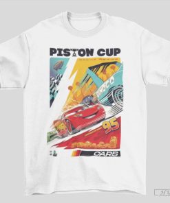 Cars Lightning McQueen Inspired Vintage Custom Race T-Shirt Unisex T-shirt