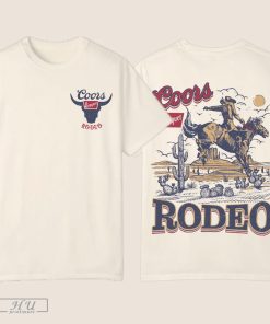Coors Rodeo Vintage Graphic T-Shirt, Retro Cowboy Shirt