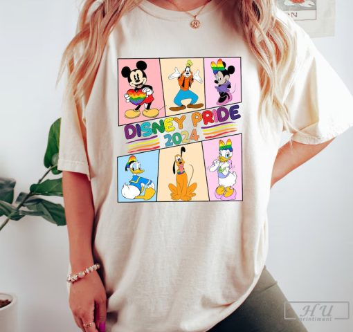 Disney Pride 2024 Shirt, Mickey and Friends Pride Shirt, Pride Month Tee, Pride Gift, Lesbian Shirt, Gay Shirt, Equal Rights Sweatshirt