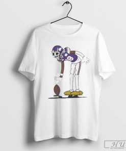 Justin Jefferson 18 Minnesota Vikings Football Funny Cartoon T-shirt