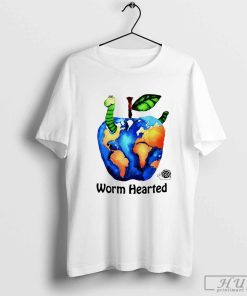 Worm hearted apple T-shirt