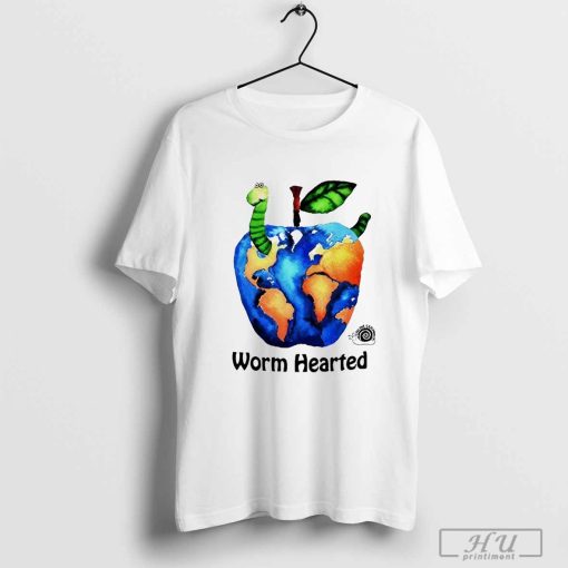 Worm hearted apple T-shirt