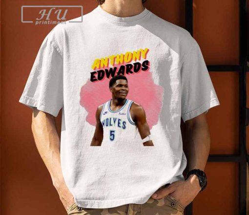 Anthony Edwards 5 Minnesota Timberwolves Basketball T-shirt