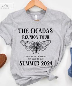 Cicada Shirt 2024 Cicada Reunion Tee Funny Cicada Concert T-shirt Bug Humor Goblincore Insect Tee Shirts