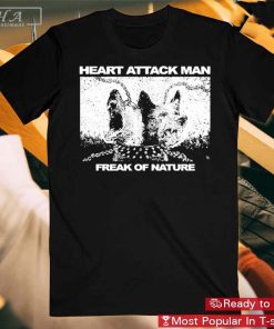 Heart Attack Man Freak Of Nature Two Headed Dog T-Shirt