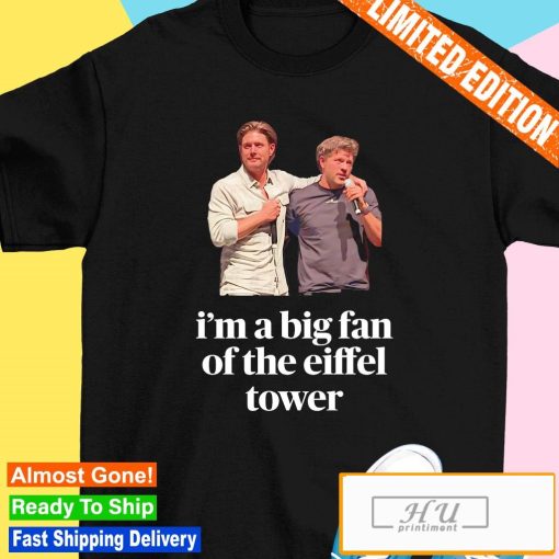 I'm a Big Fan of the Eiffel Tower Jensen Ackles and Misha Collins T-Shirt