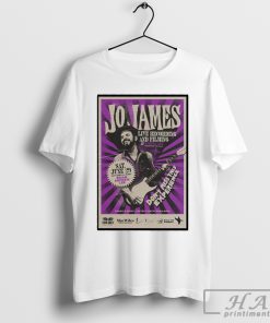 Jo James June 29th, 2024 Purple Bee, Texas Tour Poster T-Shirt