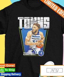 Karl Anthony Towns Minnesota Timberwolves basketball signature graphic T-shirt