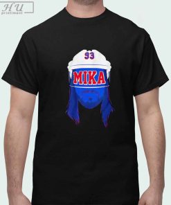 Mika Zibanejad blank face New York Rangers hockey shirt