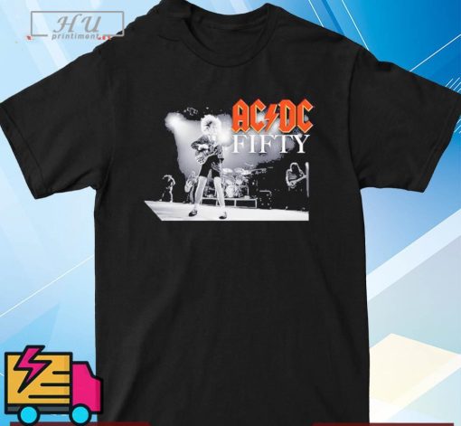 AC DC Band Fifty 50 years of Angus T-Shirt