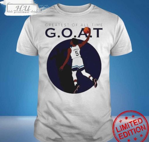 Official Minnesota Timberwolves Anthony Edwards Greatest Of All Goat T-shirt