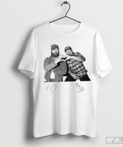 Post Malone and Morgan Wallen Photo Had Some Help Heart Hand Signature Shirt