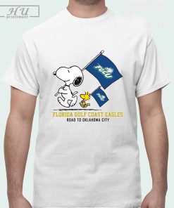 Snoopy and Woodstock Florida Gulf Coast Eagles Road To Oklahoma City shirt