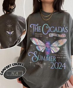 Icada Reunion Summer 2024 Comfort Colors Shirt, Cicada Concert TShirt, Cicada Invasion, Nature Lover Gift