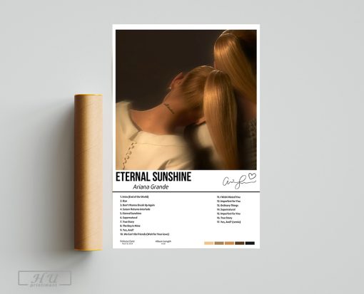 Ariana Grande Eternal Sunshine Album Poster, Album Cover