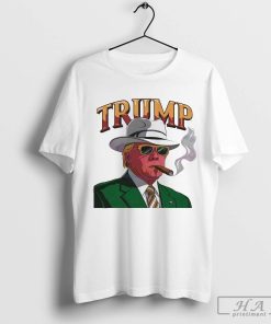 Awesome Cowboy Western Donald Trump Smoking T-Shirt